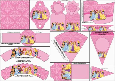 Disney Princess Party: Free Party Printables. Princess Party Printables, Disney Princess Printables, Disney Princess Theme, Princess Printables, Princess Birthday Party Decorations, Disney Princess Babies, Disney Princess Birthday Party, Princess Theme Birthday, Princess Theme Birthday Party