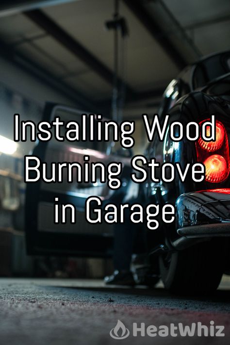 Installing a garage wood stove is a simple process but there are several key things you need to look out for. Here’s our guide.  #HeatWhiz #woodstoveinstallation #heating #heatingtips #winterheating #winterheatingtips #woodstove #woodburningstove #fireplace Wood Stove In Garage, Shop Wood Stove Ideas, Wood Stove Center Of Room, Garage Wood Stove, Shop Wood Stove, Wood Stove Heat Shield, Garage Renovation Ideas, Wood Stove Water Heater, Stove Water Heater