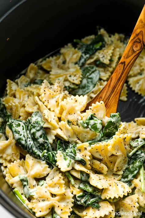 This recipe is a stovetop version of the viral TikTok Boursin cheese pasta. But my version is easier to whip up and, dare I say, even better in flavor! #theendlessmeal #boursin Boursin Cheese Pasta, Boursin Pasta Recipe, Boursin Cheese Recipes, Shaped Pasta, Cheese Pasta Recipes, Recipes On A Budget, Spring Mix Salad, Cheese Sauce For Pasta, Boursin Cheese