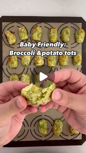 Dr Nina Tang(Hui) | Food for the littles | Family meals on Instagram: "Broccoli and potato tots | if you love potato gems, you’ll love this one. Hard to believe it’s made up of 3 ingredients only, or how much healthier it is compared to those in the stores. To make it crispier, turn the heat up to 220C for the final 5mins in the oven. Ingredients: - 3 medium potatoes boiled and mashed - 1.5 cups finely chopped broccoli (raw or frozen) - 1/2 cup shredded Parmesan or cheddar (Optional 1tsp garlic and onion powder) Mix all ingredients and bake at 190C for 25mins #broccolirecipes #potatorecipes #babyselffeeding #blwinspiration #babyledsolids #cookingforkids #babyfoodrecipes #toddlermealideas" Broccoli Potato Carrot Tots For Baby, Veggie Tots For Babies, Broccoli Recipes For Kids, Broccoli Tots For Babies, Broccoli And Potato Recipes, Potato Recipe For Toddler, Broccoli Tots Recipes, Quick Potato Recipes, Potato Gems