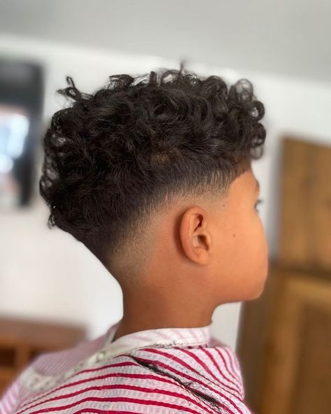 Haircut For Short Curly Hair Men, Curly Hair Fade Boys, Fades With Curly Hair, Curly Fade Boys, Little Boys Haircut Curly, Curly Hair Mohawk Boys, Haircuts For Little Boys With Curly Hair, Curly Mohawk Hairstyles For Boys, Boy Hair Cuts Curly Hair