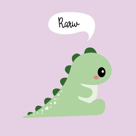 Meet this little sweet dino ❤ #RAWR to you too . . Rawr Dinosaur Cute, Dino Rawr, Dino Love, Scenecore Art, Dinosaur Wallpaper, Funny Phone, Funny Phone Wallpaper, Cute Comics, Pottery Painting