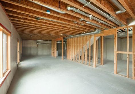 8 Dos and Don'ts for Finishing Basement Walls Framing A Basement, Framing Basement Walls, Finishing Basement Walls, Basement Remodel Diy, Diy Basement, Basement Stairs, Waterproofing Basement, Small Basements, Basement Makeover