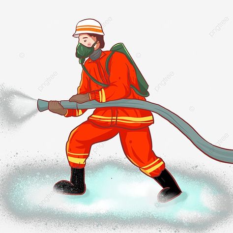 Fire Brigade, Clipart Images, Png Clipart, Free Png, Png Image, Firefighter, Png Images, Graphic Resources, Transparent Background