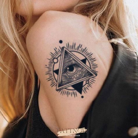 Semi Tattoo, God Eye, Tattoo Eye, God Tattoos, Gods Eye, Body Stickers, Semi Permanent Tattoo, Eye Tattoo, Permanent Tattoo