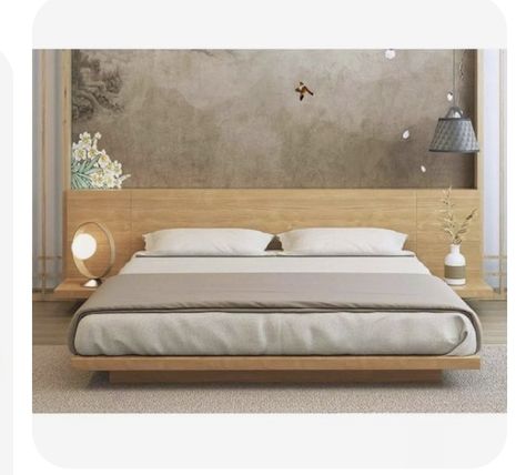 Japandi Bed, King Platform Bed Frame, Bed Height, Low Bed Frame, Japandi Bedroom, Queen Platform Bed Frame, Loft Furniture, Minimalist Bed, Bed Platform