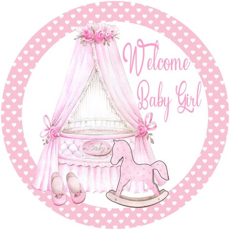 Welcome Baby Girl Sign Welcome Sign Baby Girl Sign Birth - Etsy Australia Shower Wallpaper, Baby Wreaths, Baby Boy Cake Topper, Baby Girl Sign, Welcome Baby Girl, Welcome New Baby, Baby Gril, Door Hanger Wreath, Baby Boy Cakes