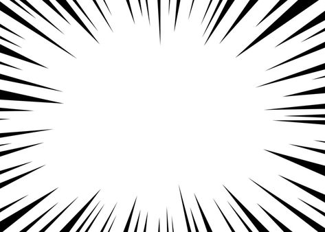 Manga speed burst frame. Radial anime speed lines. Crash zoom effect for comic book. Radial lines overlay template. Manga brust frame. Cartoon boom effect. Vector illustration on white background Comic Book Overlay, Anime Effects Background, Manga Overlay, Comic Lines, Manga Frame, Frame Cartoon, Speed Lines, Overlay Template, Game Concept