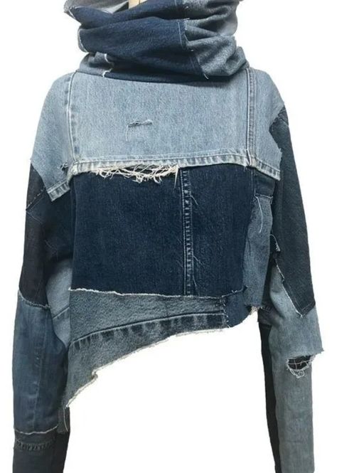 Återvinna Jeans, Denim Kimono, Vestiti In Jeans, Ropa Upcycling, Upcycle Clothes Diy, Mode Hippie, Denim Inspiration, Diy Vetement, Womens Denim Shirt