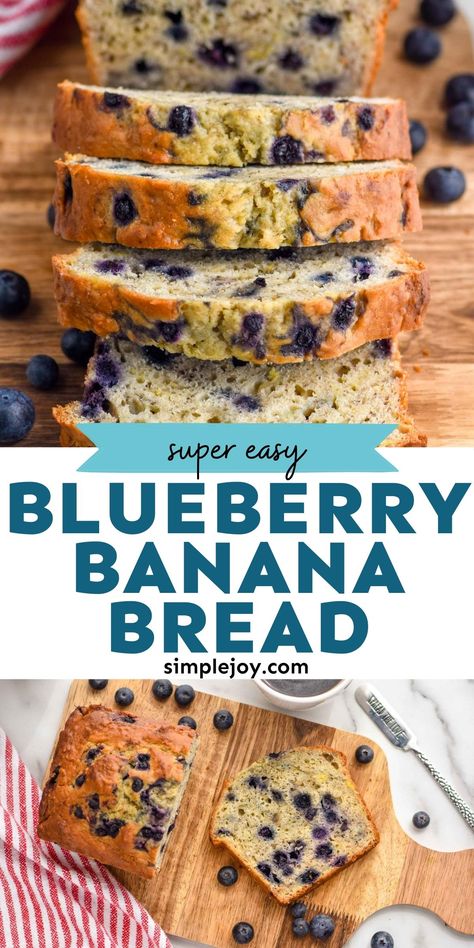 Blueberry Banana Bread Recipe, Blueberry Honey, Blueberry Bread Recipe, Blueberry Banana Bread, Honey Bread, Blueberry Bread, Make Banana Bread, Gateaux Cake, Banana Bread Recipe