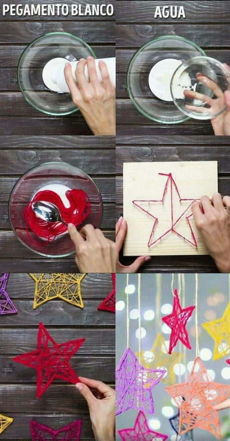 Navidad Diy Christmas Videos, Decorations Table, Easy Christmas Crafts, Handmade Christmas Decorations, Christmas Gif, Diy Easter, Vintage Easter, Christmas Crafts For Kids, Diy Easy