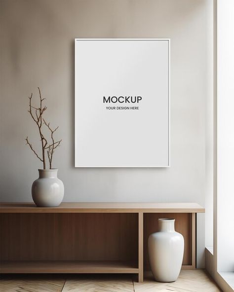 PSD photo picture frame mockup in a mini... | Premium Psd #Freepik #psd Art Mockup, Art Mockup Free, Picture Frame Background, Mockups Free, Mockup Poster, Mockup Wall Art, Mockup Frame, Wall Mockup Backgrounds, Mock Up Frame Wall Art