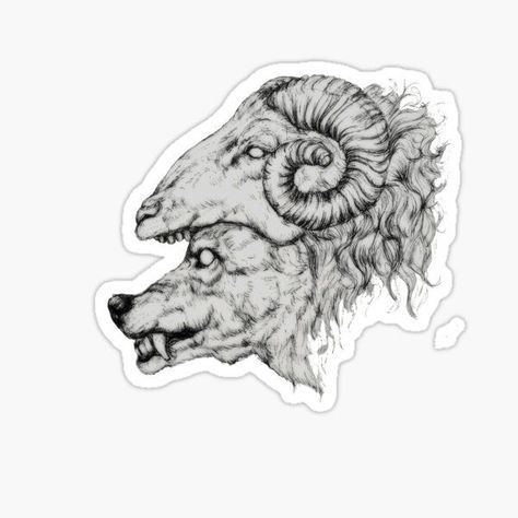 Wolf In Sheeps Clothing, Sheep Tattoo, Sheep Clothing, Skulls Drawing, Head Tattoos, Wolf Tattoo, Leather Diy, Art Clothes, Blackwork