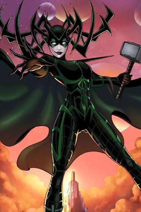 Hela Marvel Comics, Asgard Aesthetic, Hela Marvel, Marvel Hela, Marvel Supervillains, Hela Thor, Bd Art, Marvel Villains, Marvel Fan Art