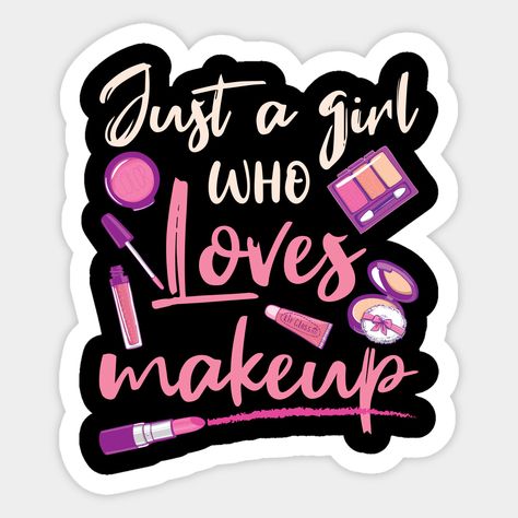 Makeup Artist Aesthetic Wallpaper, Makeup Stickers Printable, Makeup Themed Birthday Party, Classy Stickers, Makeup Artist Aesthetic, Makeup Printables, Beauty Stickers, Stickers Makeup, Makeup Clipart