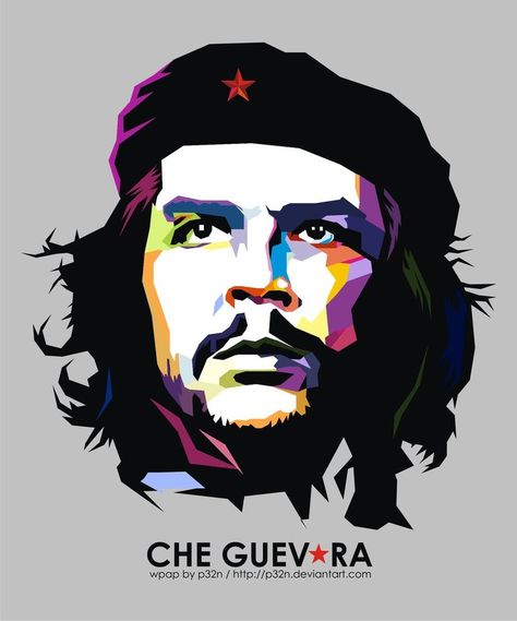 CHE GUEVARA - WPAP Style Portrait by p32n (via Deviant Art) ...I love this wpap style for portraits. Che Guevara Photos, Che Guevara Images, Che Guevara Art, Ernesto Che Guevara, Wpap Art, Ernesto Che, Pop Art Portraits, Colorful Portrait, Art Pop