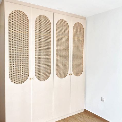 Majestic Construction Engrg on Instagram: “Rattan wardrobe” Rattan Wardrobe Doors, Rattan Cupboard, Rattan Wardrobe, Hinged Wardrobe, Rattan Cabinet, Wardrobe Door Designs, Living Room Designs Small Spaces, English Decor, Flat Interior