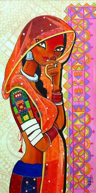 Rajasthani Painting, Rajasthani Art, Galleria D'arte, Indian Painting, Madhubani Art, Indian Folk Art, Madhubani Painting, Modern Art Paintings, Indian Paintings