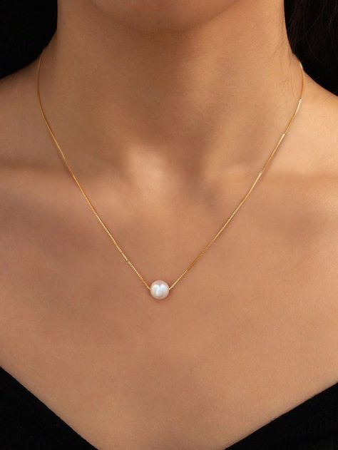 1pc Minimalist Pearl Pendant Necklace Ladies Jewelery For Women S925 Sterling Silver Dainty Cultured Pearl Necklace Fine Jewelery For Birthday Gift For Dating GiftI discovered amazing products on SHEIN.com, come check them out! Pageant Outfits, Dating Gifts, Fine Jewelery, Cultured Pearl Necklace, Pearl Pendant Necklace, Cultured Pearls, Pearl Pendant, Women Clothes Sale, Pearl Necklace