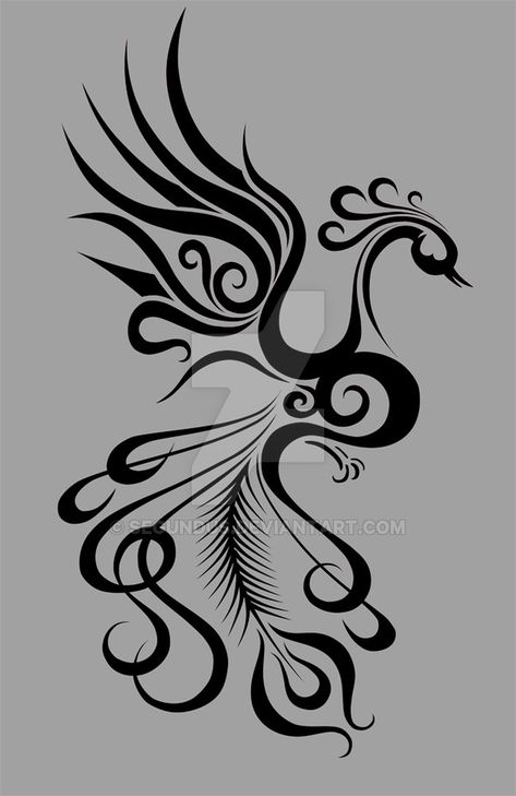 Another phoenix design for my collection. Check them all here http://amorphisss.deviantart.com/gallery/31783957/The-Phoenix And of course is available as t-shirt http://www.designbyhumans.com/shop/... Tato Phoenix, Small Phoenix Tattoos, Henne Tattoo, Phönix Tattoo, Vogel Tattoo, Vestidos Maxi, Phoenix Tattoo Design, Anime Tattoo, Initial Tattoo