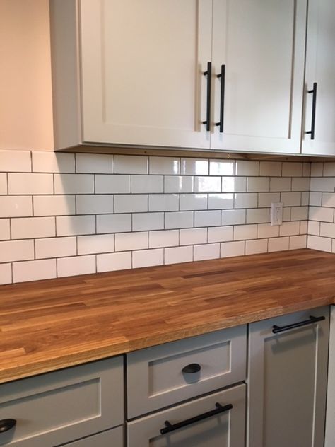 Our Flooring & Interiors Gallery In Grand Rapids, MI | DeGraaf Interiors Backsplash With Butcher Block Counters, Solid Surface Countertop, 2024 Bathroom, Makeover Bathroom, Butcher Block Countertop, Organization Bathroom, Inspiration Bathroom, New House - Kitchen, Remodel Bathroom