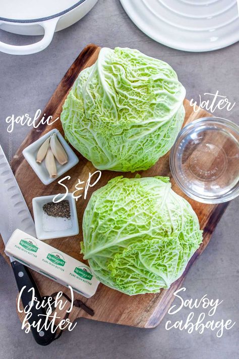 Buttered Cabbage Recipe (Irish Style) | Craft Beering Cabbage Recipe Irish, Boxty Recipe Irish, Irish Christmas Food, Irish Cabbage, Boxty Recipe, Boiled Bacon, St Patricks Food, Irish Recipes Authentic, Boiled Cabbage