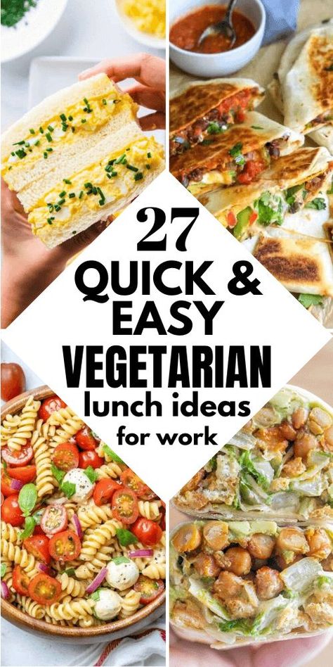 Struggling to find healthy and easy vegetarian lunch ideas for work? Our collection of meal prep recipes features high-protein, low-carb options that are both simple and cheap. Save this pin for quick, healthy lunches you can prep in advance and enjoy throughout the week. High Protein Vegetarian Lunches For Work, Simple Healthy Lunches For Work, Easy Vegetarian Lunches For Work, Vegetarian Lunches For Work, Quick And Easy Lunch Ideas For Work, Cold Vegetarian Lunch Ideas, Work Lunch Ideas Healthy, Lunches For Husband Work, Easy Vegetarian Lunch Ideas