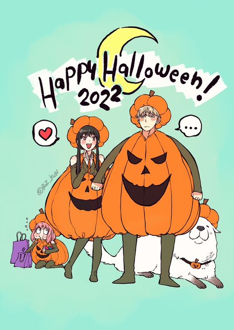 Spy Family Halloween, Bond Spy X Family, Cute Halloween Outfits, Yor Briar, Halloween Wallpaper Iphone Backgrounds, Family Drawing, Anime Halloween, Spy Family, Halloween Wallpaper Iphone