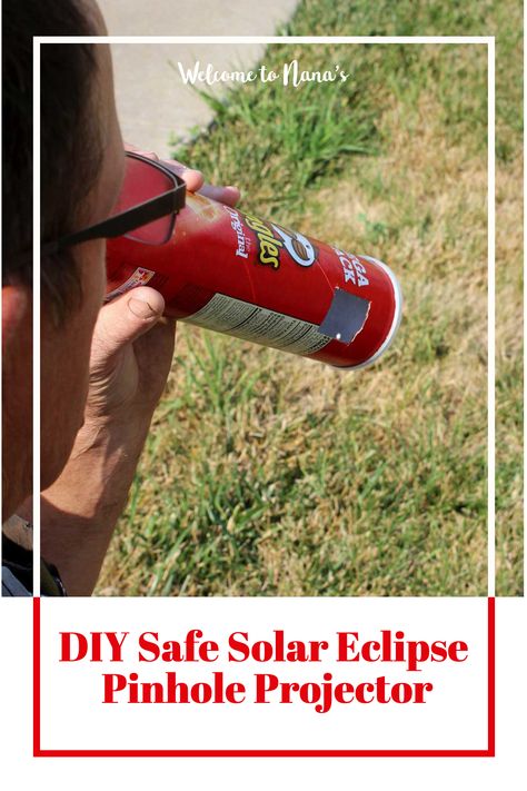 Looking for a safe way for kids to watch the solar eclipse? Make your own DIY Solar Eclipse Pinhole Projector! This craft project is easy for kids to create, and made from recycled materials. Perfect for kids and parents, this tutorial will guide you through safely using your projector during the eclipse as well. It's time for an out-of-this-world family project! Pinhole Projector Diy, Pinhole Projector Solar Eclipse, Diy Safe, Diy Projector, Recycled Crafts Kids, Solar Eclipses, Pinhole Camera, Educational Activities For Kids, The Eclipse