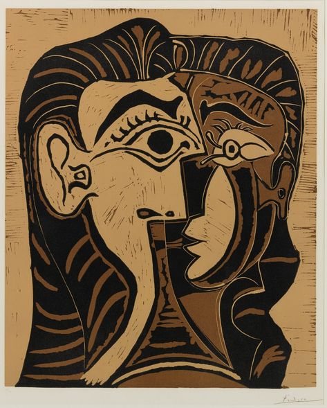 picasso, pablo portrait de jacque ||| prints ||| sotheby's n09645lot98ygxen Lino Print Artists, Picasso Woman, Cubist Portraits, Picasso Prints, Picasso Cubism, Picasso Portraits, Picasso Drawing, Pablo Picasso Art, Pablo Picasso Paintings