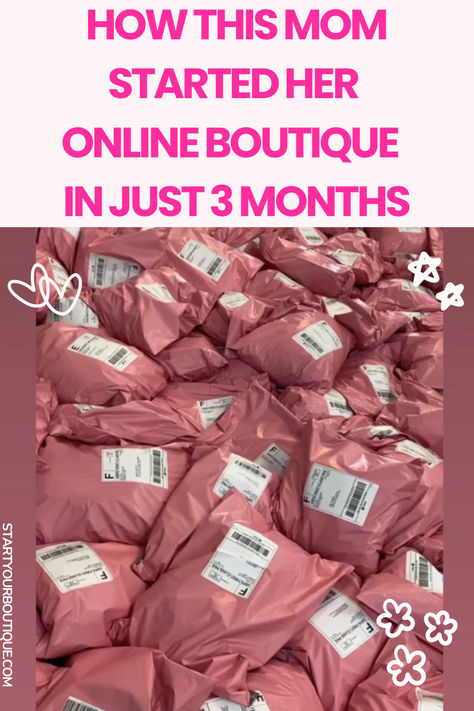 how this mom started her online boutique in just 3 months How To Start An Online Boutique Clothing, Start A Boutique From Home, Selling Used Clothes Online, Start An Online Boutique, Selling Used Clothes, Online Boutique Business, Side Hussle, Starting An Online Boutique, My Own Boss