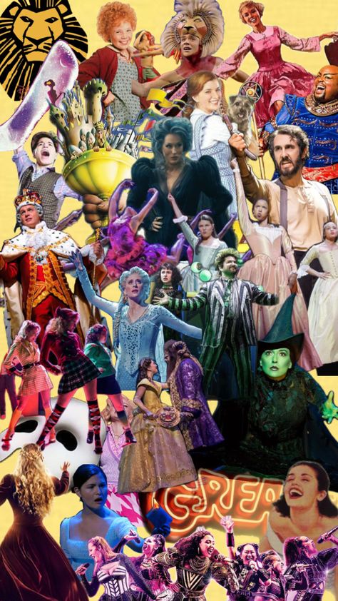 #myfirstshuffle #broadway #musicaltheater #musicaltheaterwallpaper #wallpaper #theaterwallpaper #broadwaywallpaper #collage Musical Theatre Collage Wallpaper, Musicals Wallpaper, Theater Wallpaper, Musical Wallpaper, Theater Kid, Musical Plays, Theatre Kid, Musical Movies, Kids Wallpaper