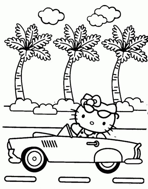 Hello Kitty – Manualidades a Raudales Hello Kitty Coloring Sheets, 헬로키티 배경화면, Hello Kitty Car, Hello Kitty Imagenes, Hello Kitty Colouring Pages, Hello Kitty Printables, Kitty Coloring, Cat Coloring Book, Kitty Images