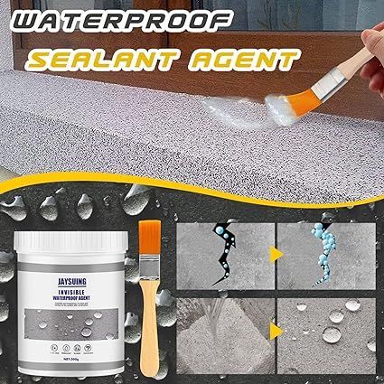 Shop at SaleInPak.com Invisible Waterproof Agent Waterproof Insulation Sealant,Super Strong Invisible Waterproof Anti-Leakage Agent, Transparent Waterproof Glue for Outdoors,Strong Adhesive Seal Coating *With Brush* Liquid Rubber, Waterproof Glue, Leak Repair, Construction Adhesive, Spray Adhesive, Paint Supplies, Adhesive Glue, Window Frames, Counter Top