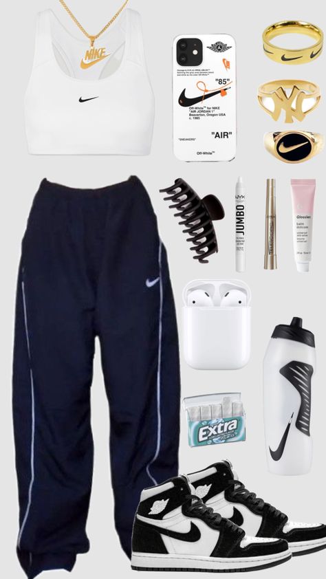 Nike Outfit Inspiration, Nike Spring Outfits, Sporty Nike Outfits, Nike Summer Outfits For Women, Clothes For 13 Yo, Outifit Nike, Nike Fits Women, Nike Sets Women, Full Nike Outfit