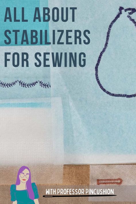 A stabilizer is anything added to the fabric to create shape, or to stabilize it in order to help with the ease of sewing. There are different types and ways to apply them. The one you choose is dependent on the type of fabric and what the stabilizer's intention is for. This video will go over the stabilizer types, what situation they're commonly ideal for, and how to use them. #sew #sewing #garmentsewing #stabilizer #applique #embroidery Sewing Garments, Sewing 101, Applique Embroidery, Sewing Basics, Work For You, Sewing Clothes, Pin Cushions, Sewing Hacks, Being Used