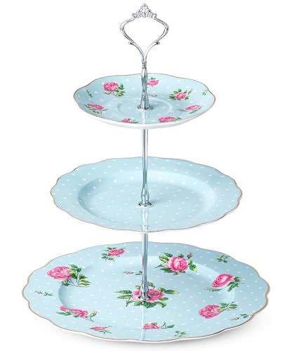 Tea Party Tray, Bridgeton Party, Afternoon Tea Stand, Dessert Tower, Tea Stand, Tea Sandwich, Soft Blue Background, Party Tray, Tea Party Table