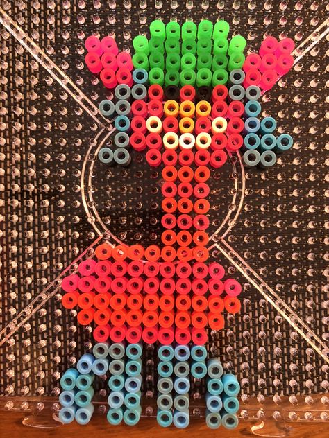 Trolls - Cooper hama beads Trolls Perler Bead Patterns, Trolls Cooper, Perler Beads 3d, Perler Bead Designs, Perler Beads Ideas, Make Beads, Trolls 3, Melty Bead Patterns, Easy Perler Beads Ideas