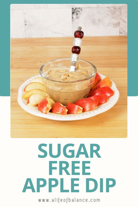 Low Calorie Apple Dip, Keto Apple Dip, Sugar Free Fruit Dip, Low Carb Fruit Dip, Low Carb Apple Recipes, Apple Dip Healthy, Healthy Apple Dip, Apple Dip Recipe, Thm Sweets