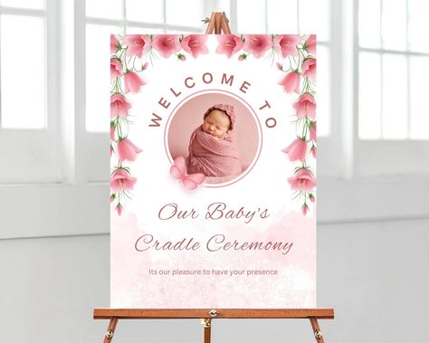 Credal Ceremony Decoration, Cradle Ceremony Welcome Board, Baby Royal, Boy Background, Baby Boy Background, Naming Ceremony Decoration, Pastel Color Wallpaper, Baby Boy Decorations, Cradle Ceremony