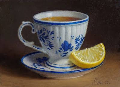 Debbie's Art Space Peace Tea, Still Life Pictures, Foodie Art, Prayer For Peace, Watercolor Tips, Lemon Oil, Lemon Tea, Good Morning Coffee, Tea Art