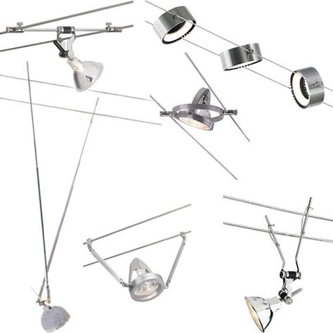 DIY Guide to Buying and Designing Cable Light – my design42 Cable Track Lighting, Fabric Lighting Cable, Fabric Cable Light, Adjustable Track Kit Lights Suspended Rod Pole Hanging, Beam Ceilings, Exposed Ceiling, Lighting Cable, Exposed Beams Ceiling, Plan Home