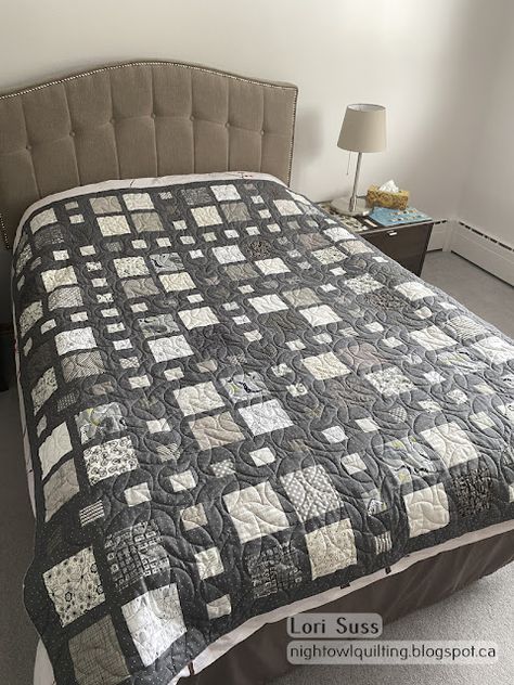 Night Owl Quilting & Dye Works: Quilts for Grandsons Upcycle Denim, Owl Quilt, Neutral Quilt, Baby Boy Quilts, Grey Quilt, Boy Quilts, Quilts Ideas, Christmas Quilts, Night Owl