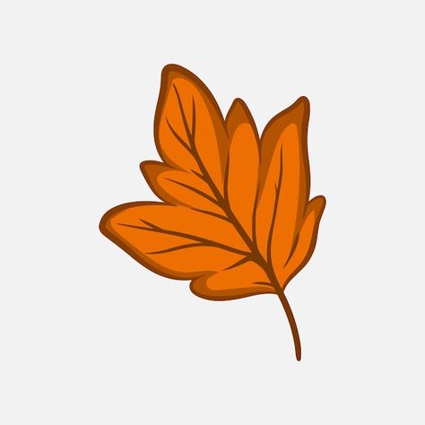 Leaf Clip Art, Leaves Wallpaper Iphone, Autumn Leaves Wallpaper, Autumn Orange, Orange Leaf, Vector Hand, Maple Leaf Tattoo, Premium Vector, Autumn Leaves