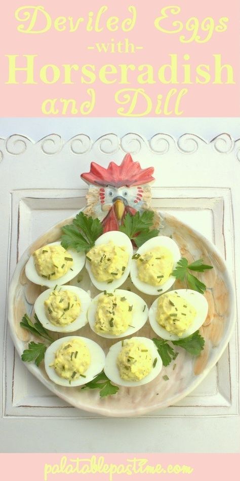 Deviled Eggs with Horseradish and Dill – Deviled Eggs With Horseradish, Tuna Deviled Eggs, Horseradish Deviled Eggs, Roasted Corn Salad, Hamburger Gravy, Deviled Eggs Recipe Easy, Crispy Oven Fried Chicken, Devilled Eggs Recipe Best, Lean Protein Meals