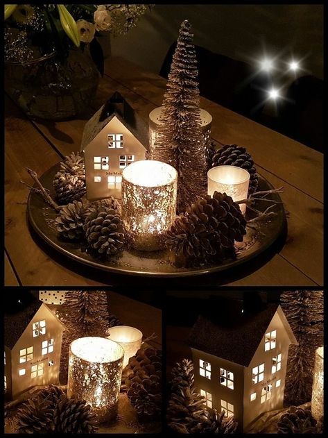 Advent Candles Ideas, Christmas Decorations Apartment, Pretty Christmas Decorations, Cozy Christmas Decor, Christmas Candle Decorations, Christmas Decor Inspiration, Christmas Centerpieces Diy, Christmas Tree Inspiration, Christmas Themes Decorations