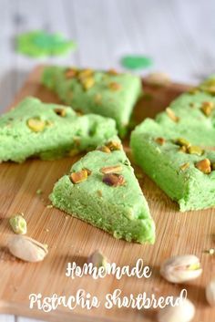 Homemade Pistachio Shortbread Recipe Pistachio Shortbread, Pistachio Dessert, Pistachio Recipes, Banana Bread Cookies, Shortbread Recipe, Pistachio Cookies, Pistachio Pudding, Shortbread Recipes, Lou Lou