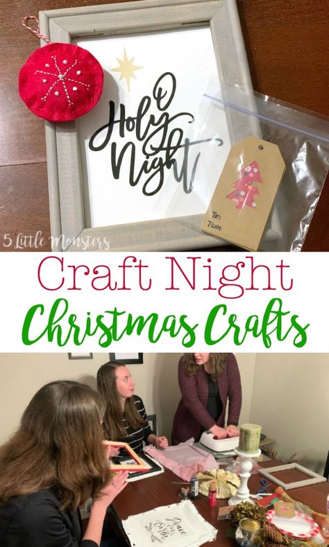 Womens Christmas Craft Night, Moms Night Christmas Crafts, Christmas Ladies Craft Night, Group Crafting Ideas For Women, Christmas Craft For Womens Group, Christmas Craft Kits For Adults, Fun Holiday Crafts For Adults, Ladies Group Craft Ideas, Christmas Craft Ladies Night