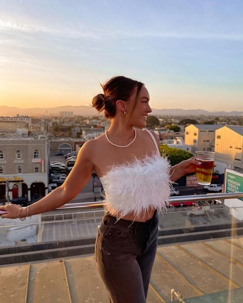 Feather Crop Top, Golden Girl, Fashion Killa, Camisole Top, Crop Top, Crop Tops, Tank Tops, Women's Top, On Instagram