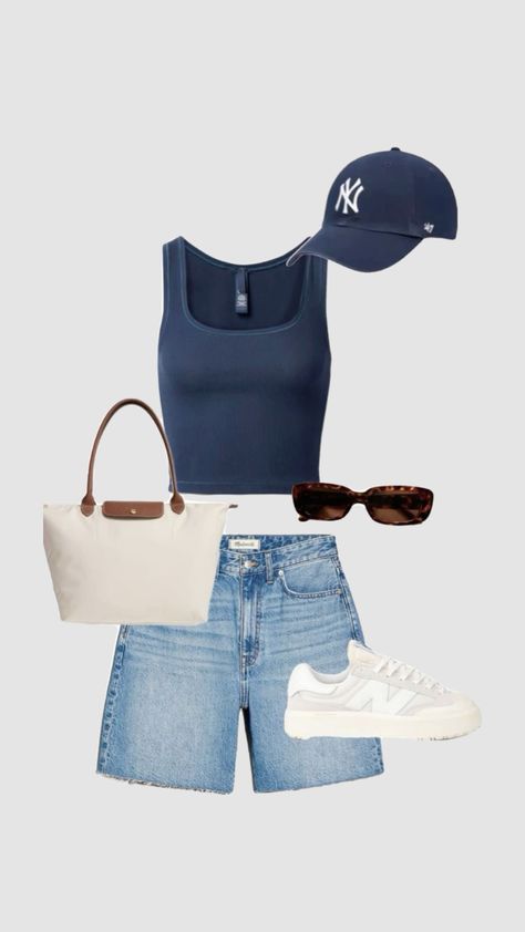 Goals 2024, Cute Summer Fits, Outfit Shorts, Tennis Shoes Outfit, Style Goals, Gua Sha, Cute Everyday Outfits, Outfit Summer, Casual Summer Outfits